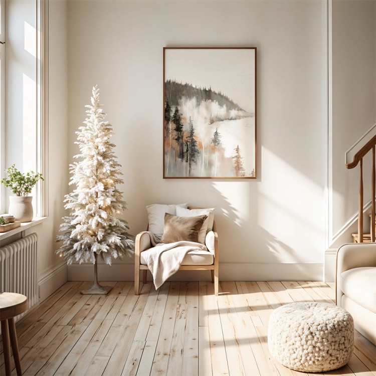 plakat zimowy spokój w przedpokoju