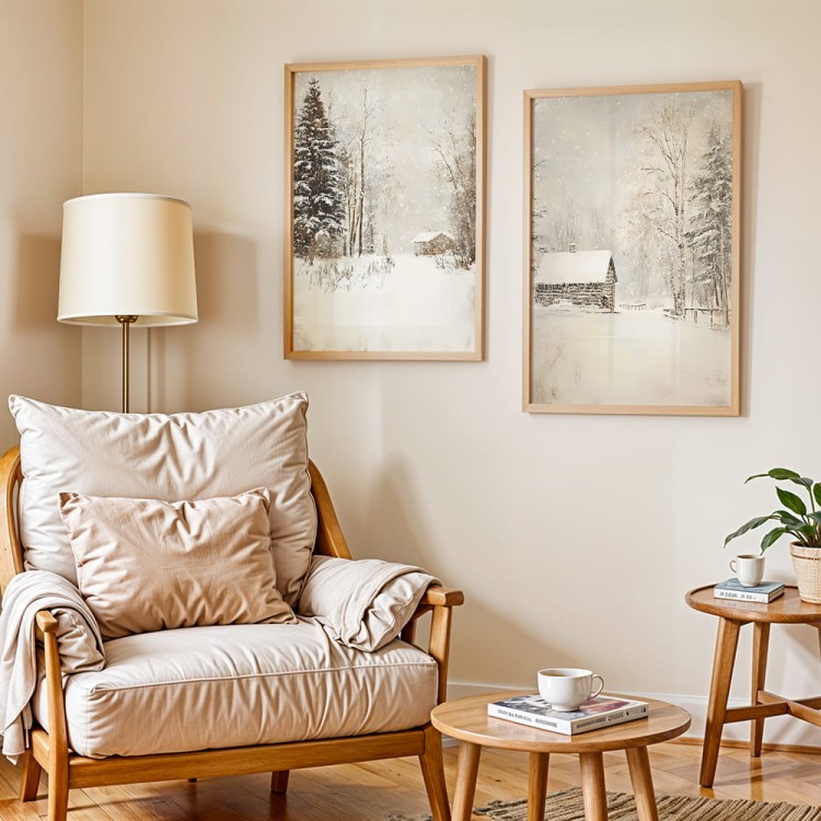 galeria plakatów zimowa cisza dekoracja ścienna