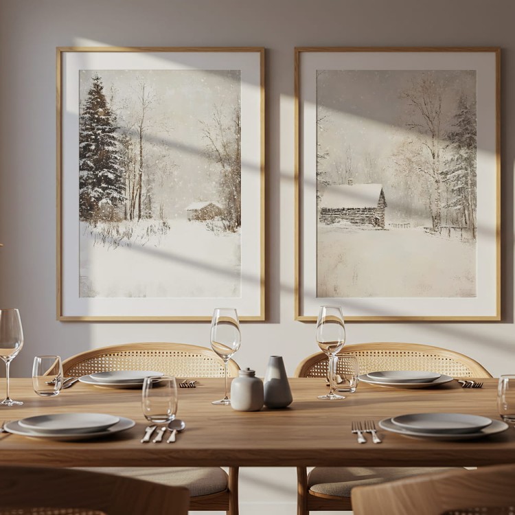 galeria plakatów zimowa cisza z passepartout