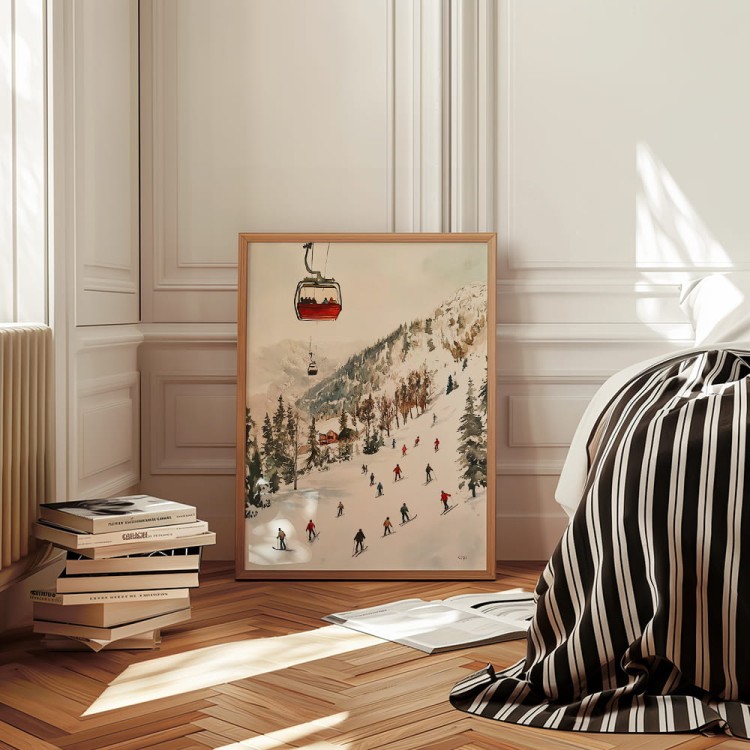 plakat na stoku w sypialni