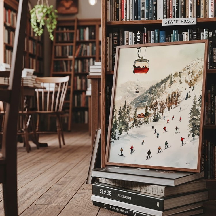 plakat na stoku w pokoju