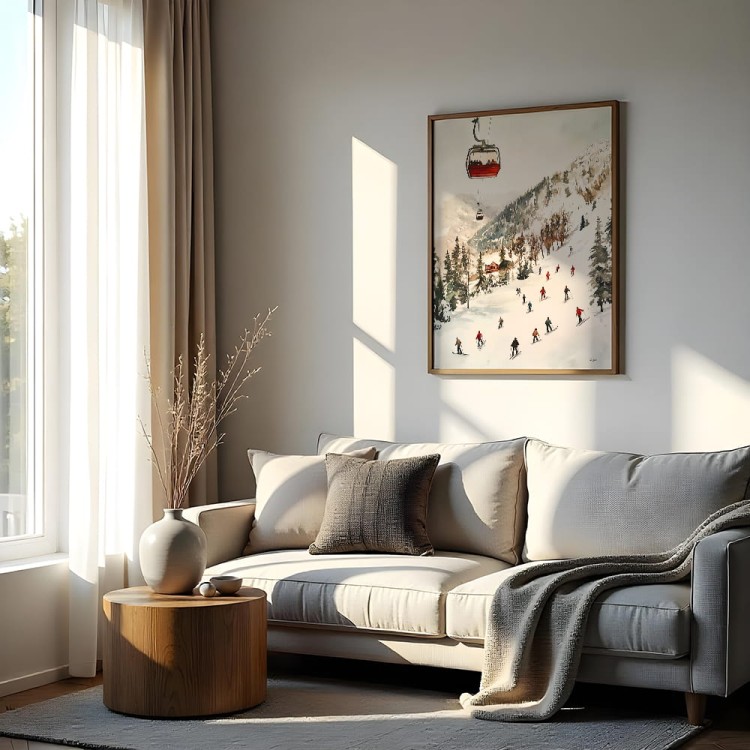 plakat na stoku w salonie