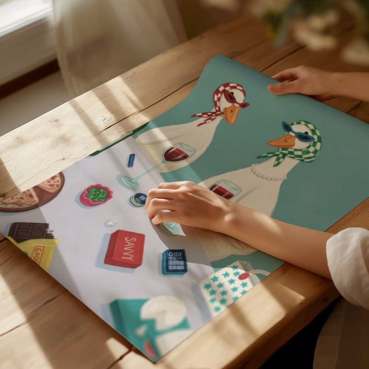 plakat gęsie pogaduszki wydruk