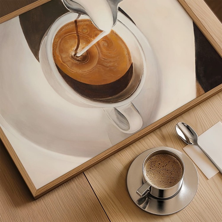 plakat moment latte wydruk w ramie