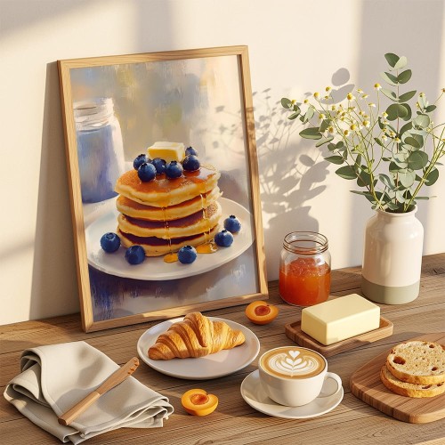plakat pancake morning w kuchni