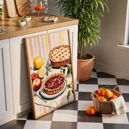 plakat domowe wypieki w kuchni