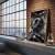 plakat katowice rondo w czerni i bieli w biurze loft