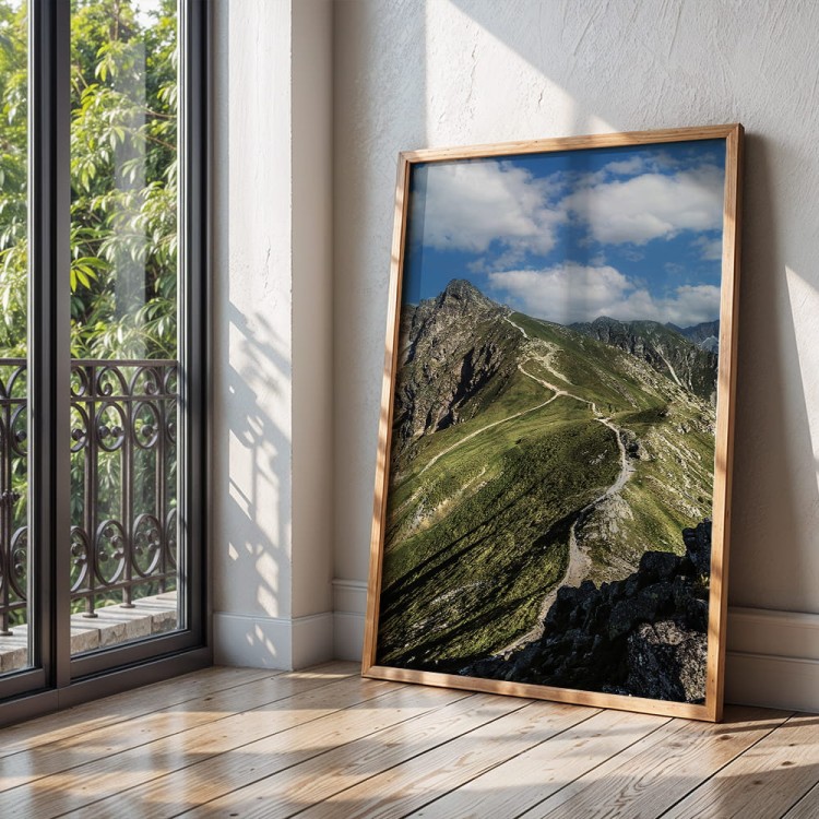 plakat tatry świnica w drewnianej ramie
