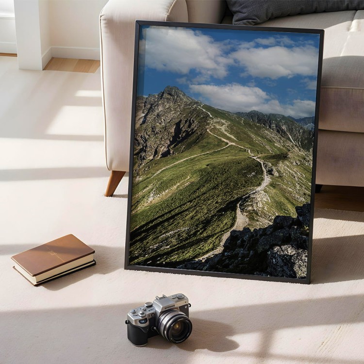 plakat tatry świnica w czarnej ramie