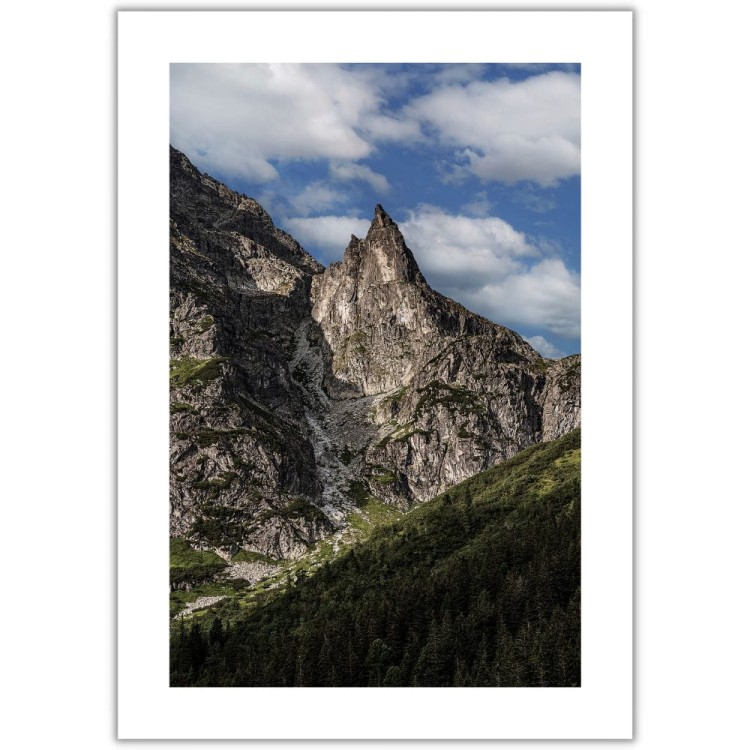 plakat tatry mnich z białym obramowaniem