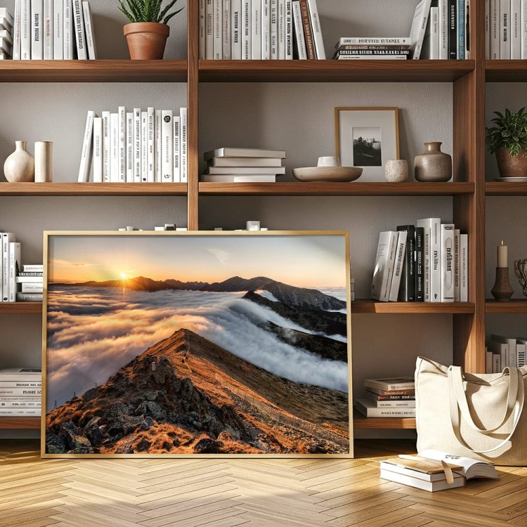 plakat tatry czerwone wierchy w drewnianej ramie