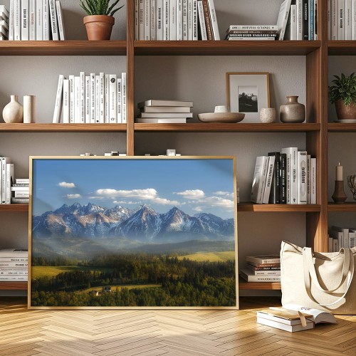 plakat tatry widok na tatry w pokoju