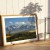 plakat tatry widok na tatry z białym obramowaniem w drewnianej ramie