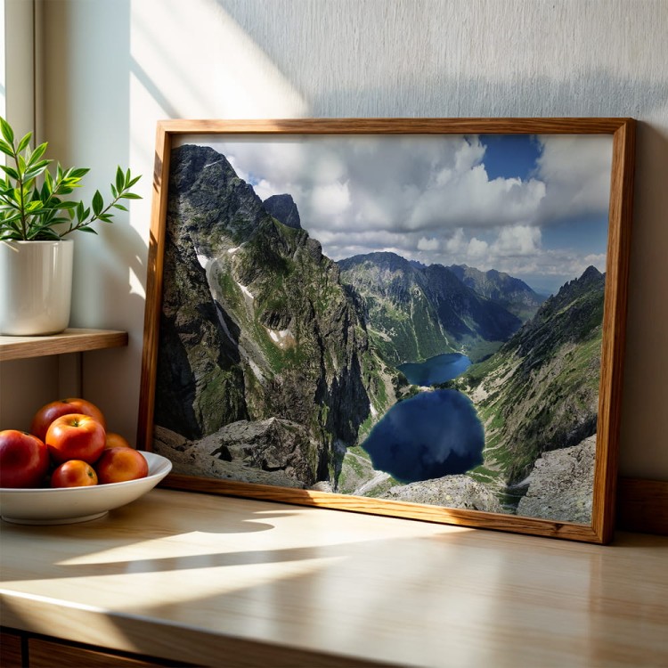 plakat tatry czarny staw w kuchni