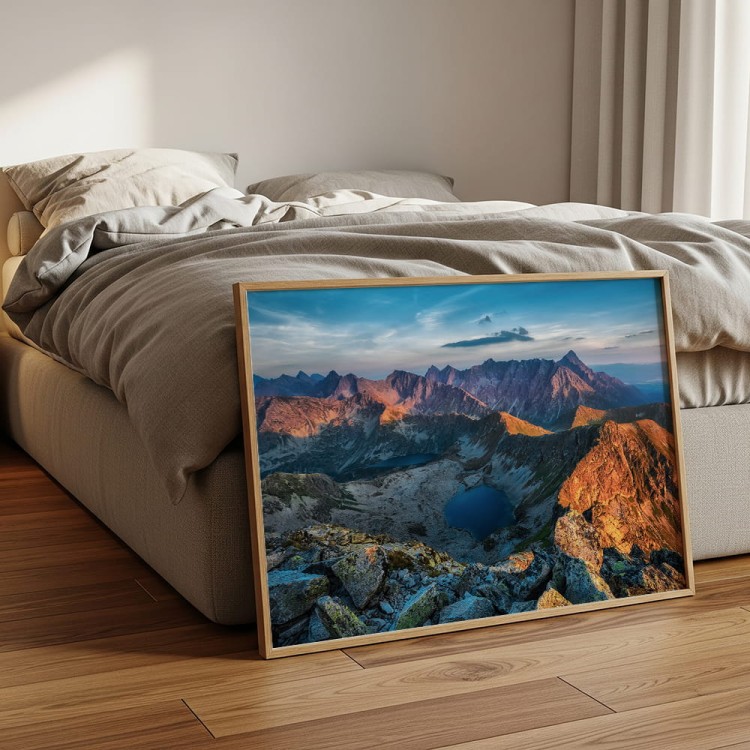 plakat tatry dolina pięciu stawów polskich w sypialni