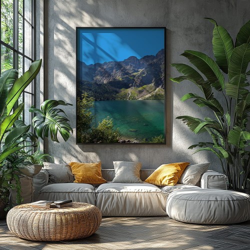 plakat tatry morskie oko w salonie