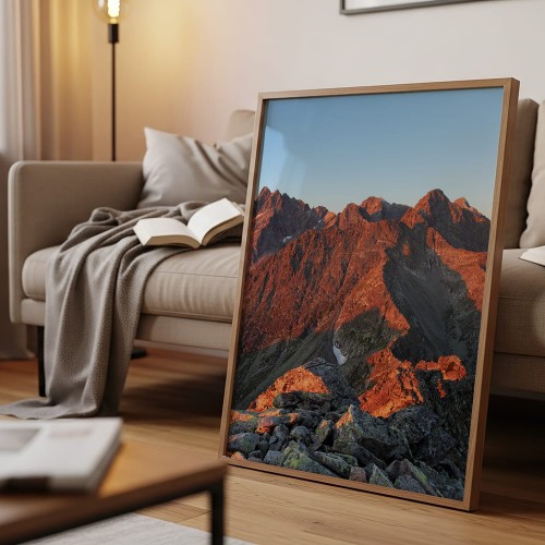 plakat tatry słowackie w salonie