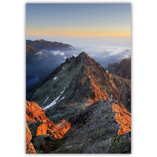 plakat tatry widok z rysów