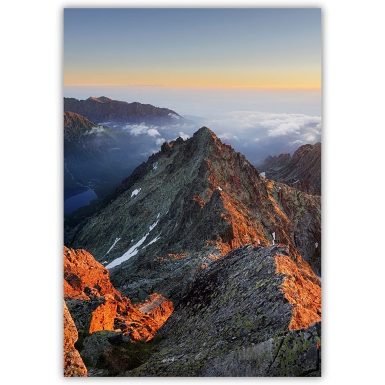 plakat tatry widok z rysów