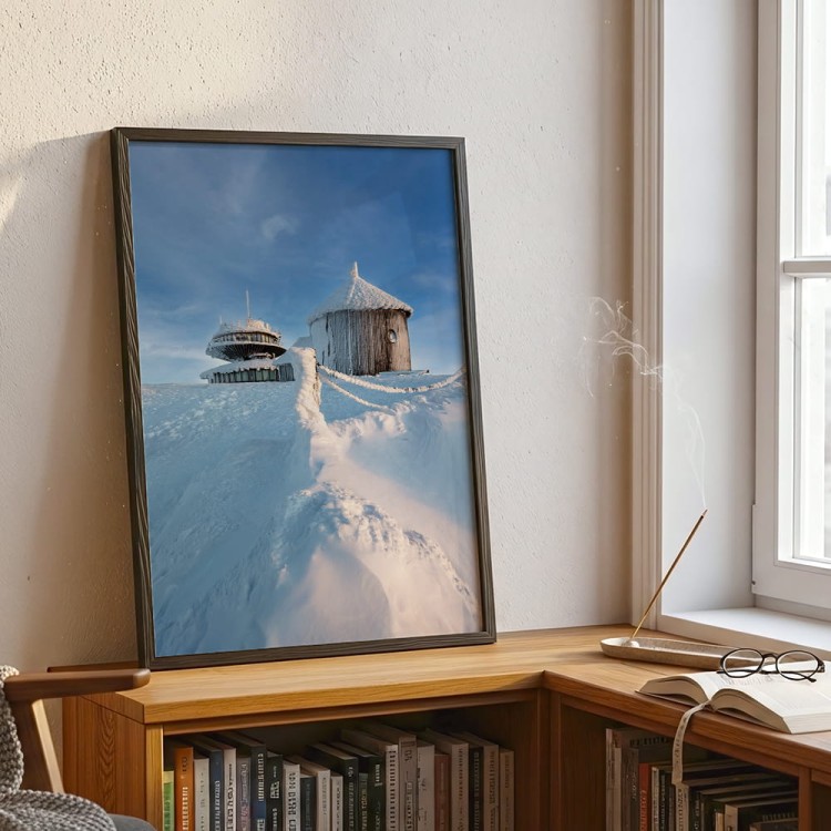 plakat karkonosze cisza śnieżki w biurze