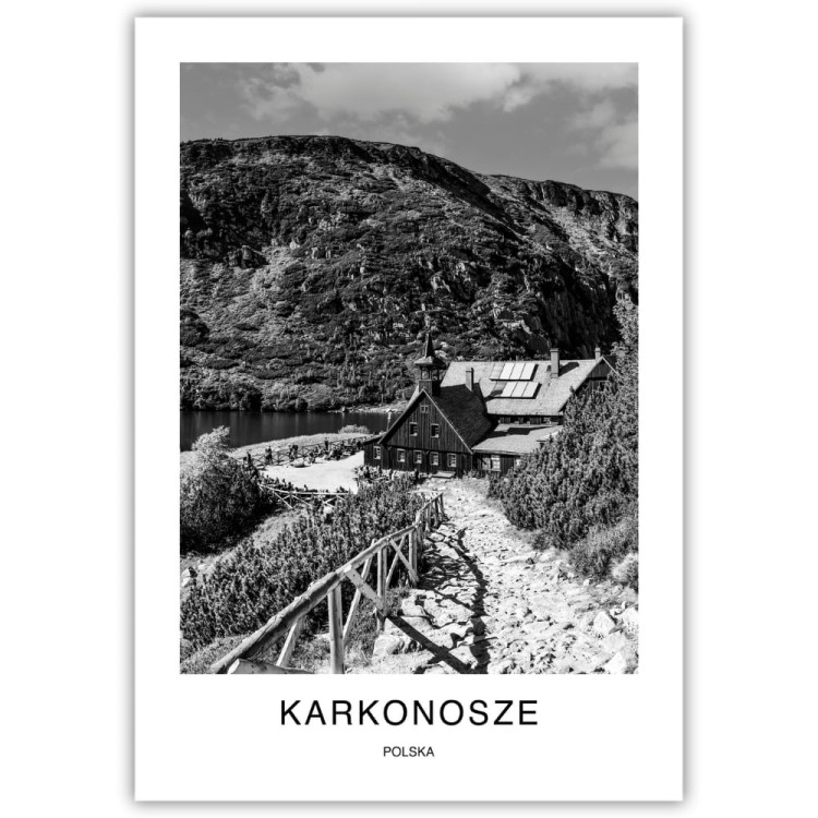 plakat karkonosze polska schronisko nad małym stawem