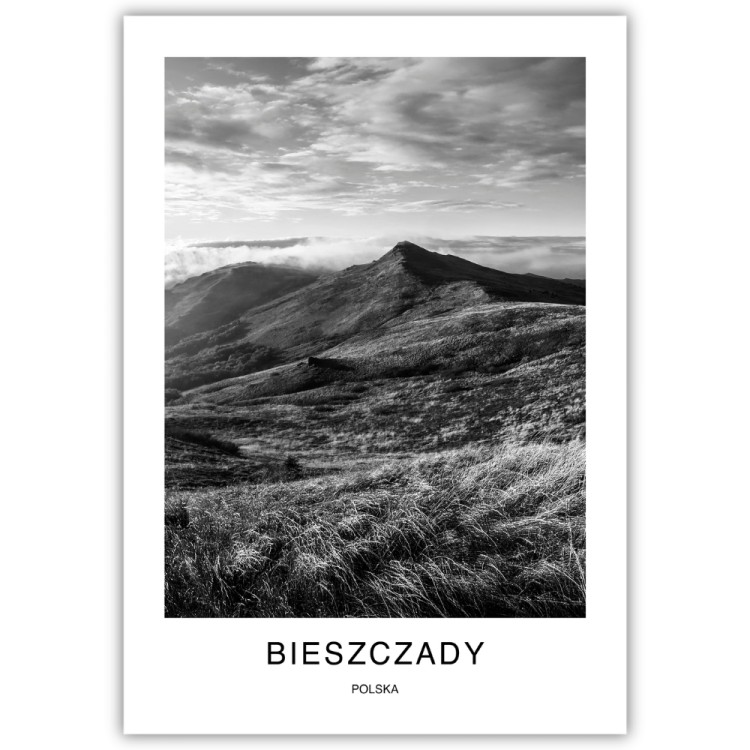 plakat bieszczady polska panorama połonin