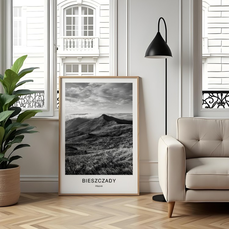 plakat bieszczady polska panorama połonin w salonie