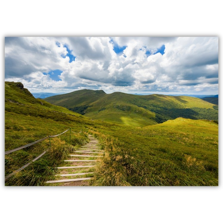 plakat bieszczady szlak na zielonej połoninie