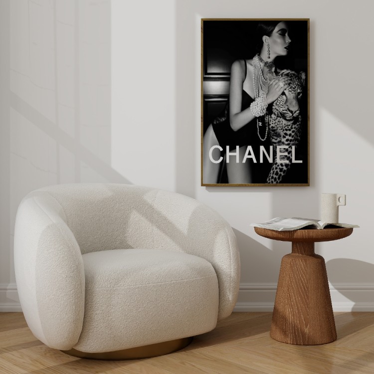 plakat retro glamour w salonie