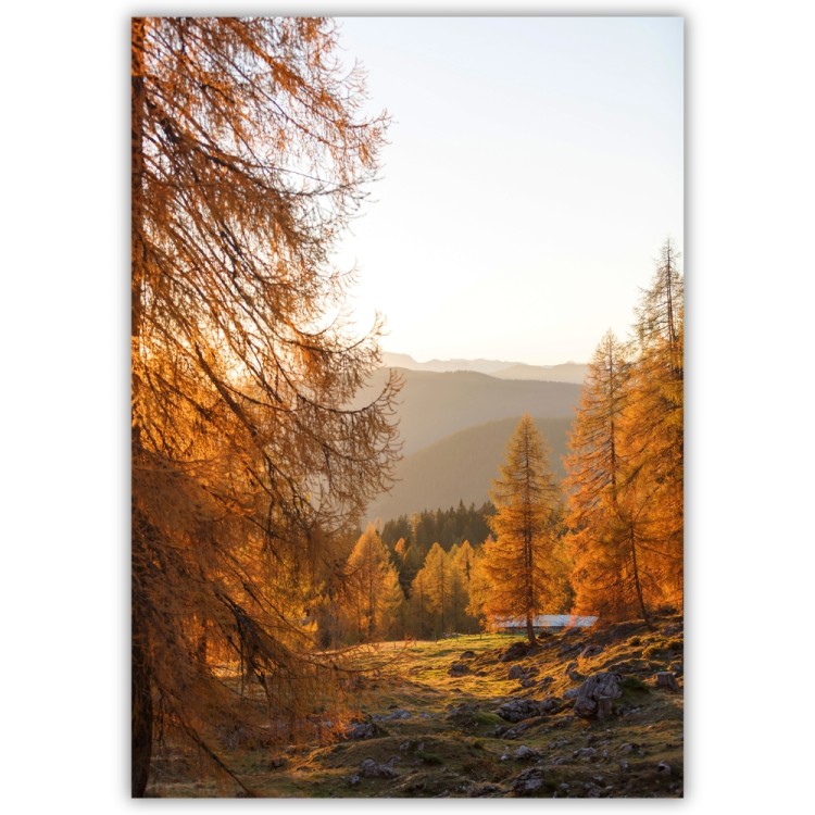 plakat beskidy jesień w górach