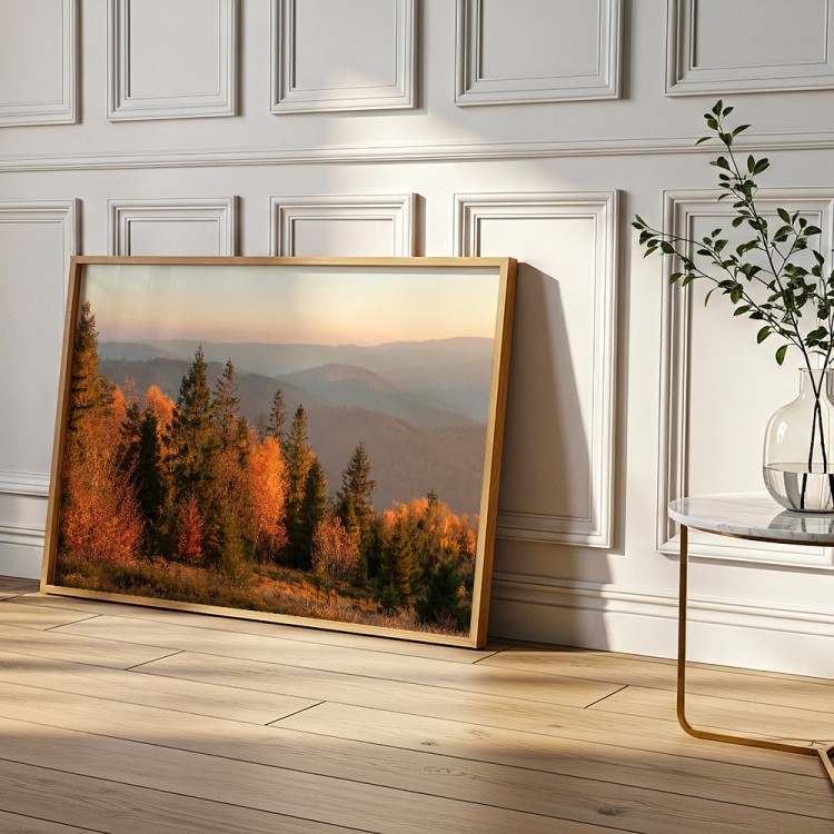 plakat beskidy jesień w beskidach w salonie