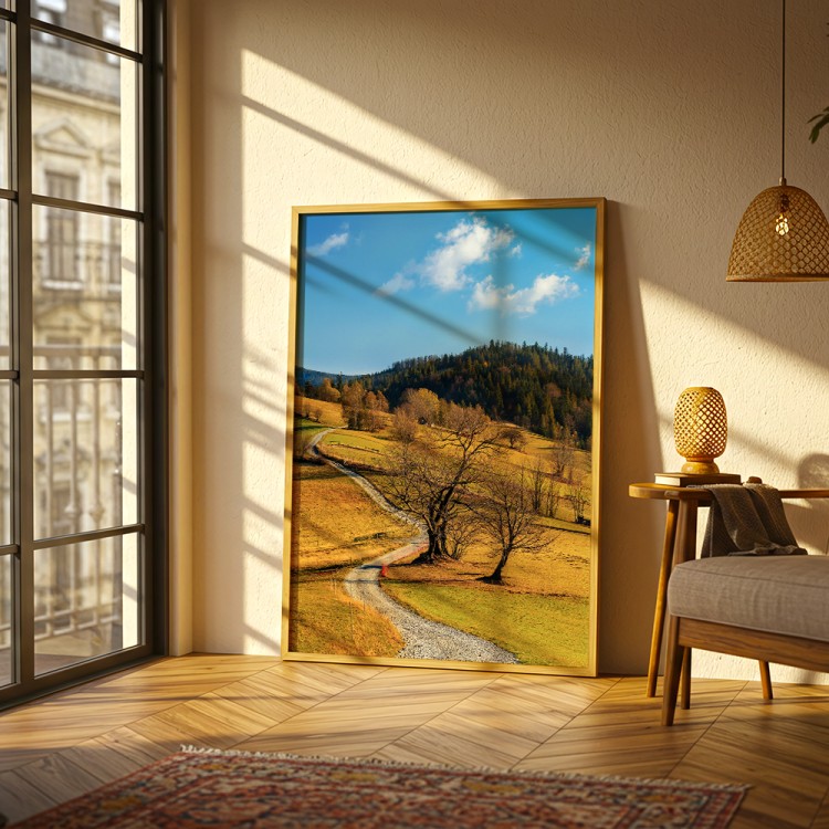 plakat beskidy droga przez beskidzkie polany w salonie