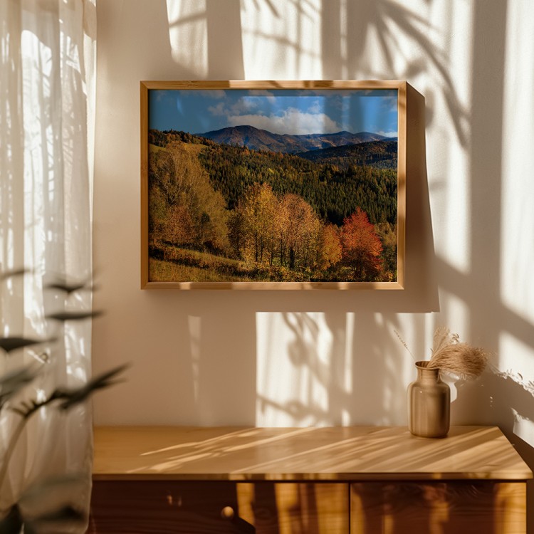 plakat beskidy panorama beskidów w salonie