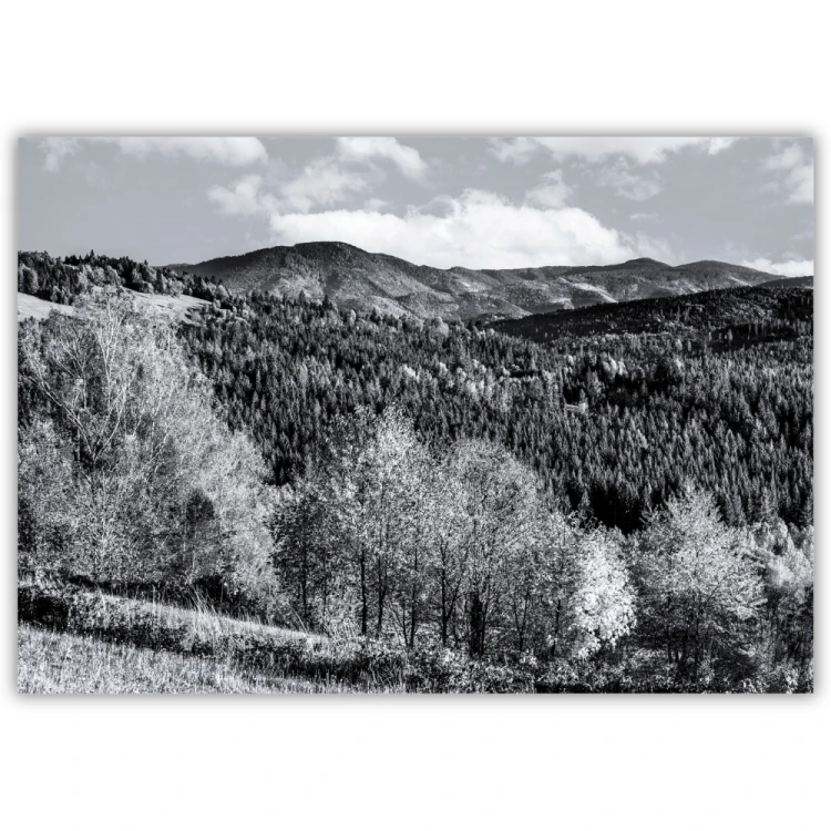 plakat beskidy krajobraz beskidów