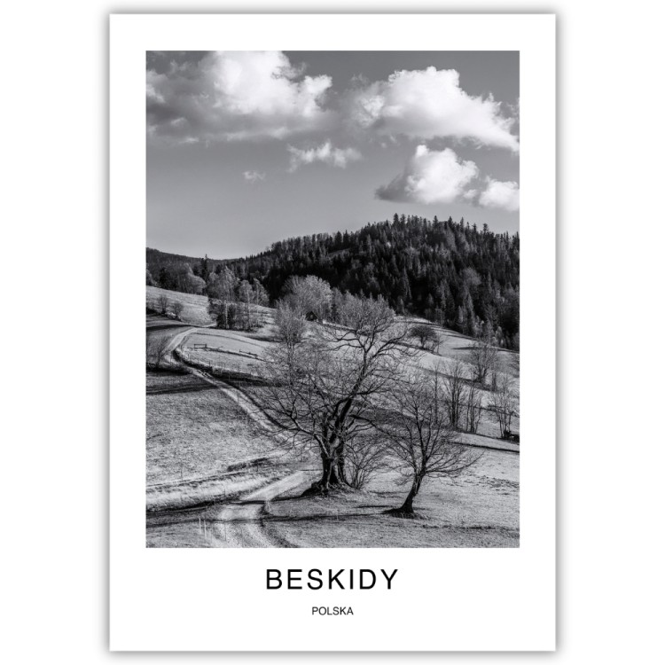 plakat beskidy polska beskidzkie polany