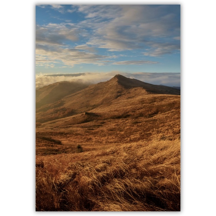 plakat bieszczady połonina w złotym świetle - plakat 1