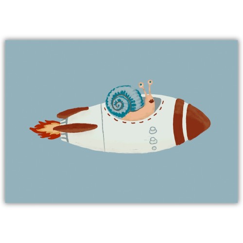 plakat kosmiczny ślimak