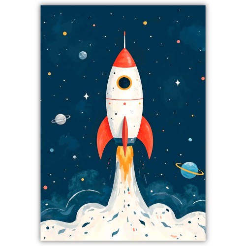 plakat rakieta