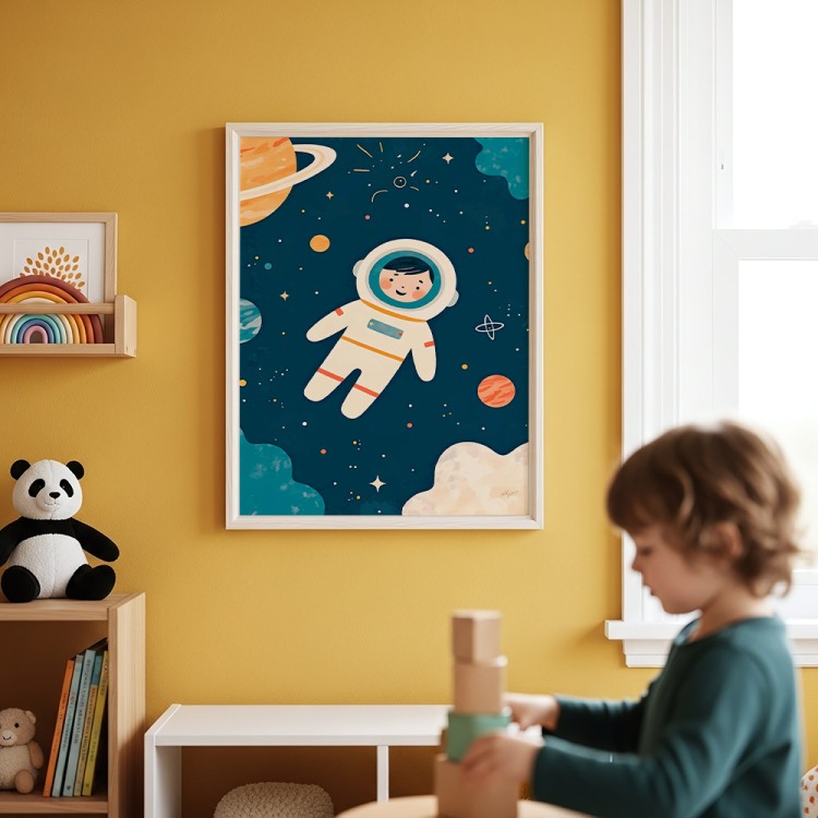 plakat mały astronauta w przedszkolu