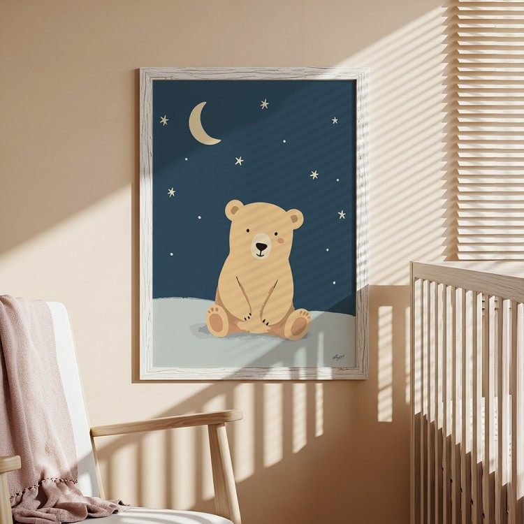 plakat dobranoc misiu w jasnej ramce