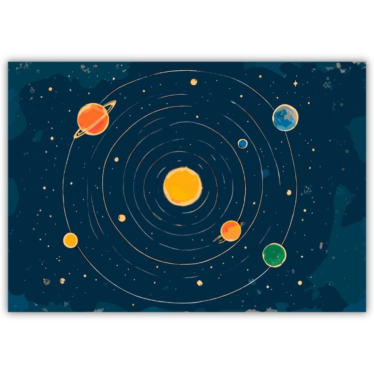 plakat układ słoneczny