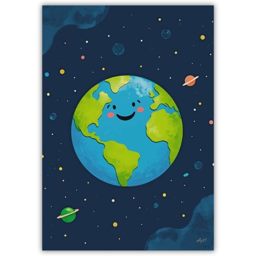 plakat uśmiechnięta ziemia
