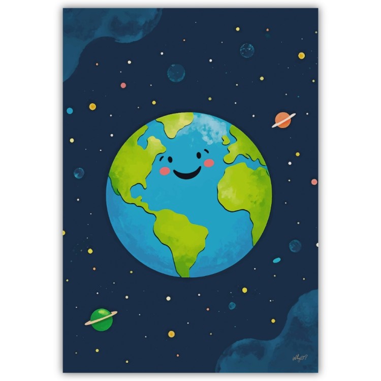 plakat uśmiechnięta ziemia