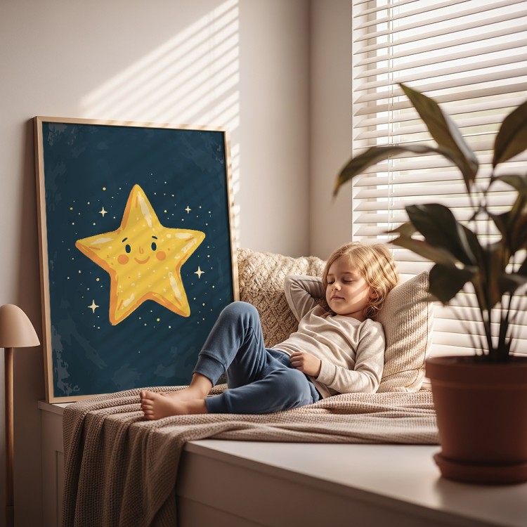 plakat gwiazda marzeń w pokoju dziewczynki