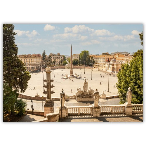 plakat rzym piazza del popolo