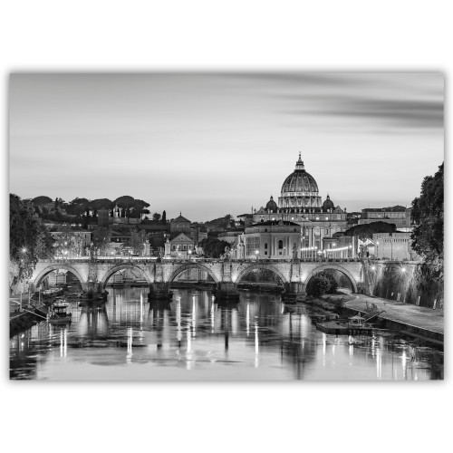 plakat rzym noc nad tybrem