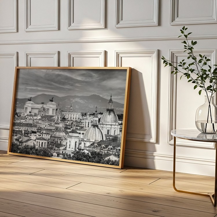 plakat rzym widok na miasto w drewnianej ramie dekoracja ścienna
