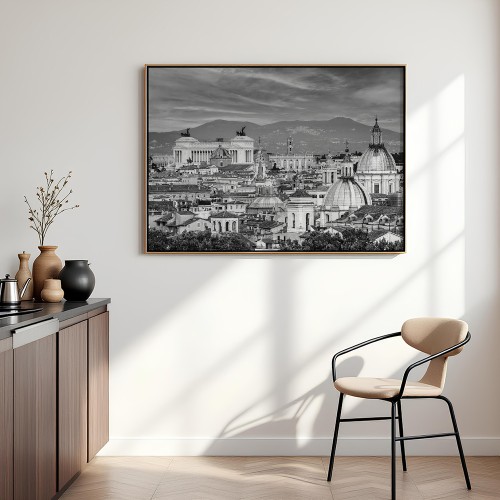 plakat rzym widok na miasto w jadalni
