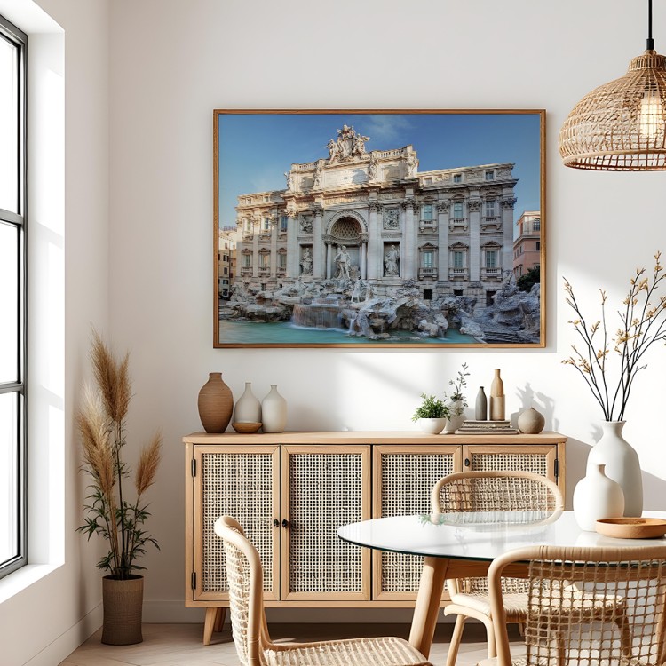 plakat rzym fontanna di trevi w jadalni