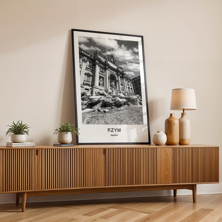 plakat rzym włochy fontanna di trevi w salonie